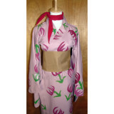 Gintama Chin Pirako Pink Kimono Cosplay