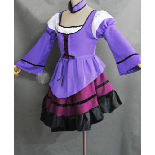 Angelique Stylish Purple Cosplay Costume