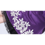 Fate Stay Night Saber Purple Cosplay Costume