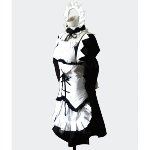 Kaichou wa Maid Sama Misaki Ayuzawa Maid Black White Cosplay Costume 2