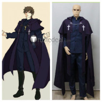 Fate Apocrypha Fate Grand Order Servant Shirou Kotomine Dark Blue Purple Cosplay Costume