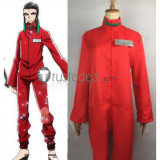 Nanbaka Liang Red Jumpsuit Cosplay Costumes