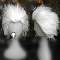 Ace Attorney Gyakuten Saiban Godot White Silver Grey Cosplay Wigs