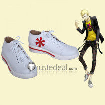Persona5 Ryuji Sakamoto Skull White Cosplay Shoes Boots