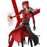 Pokemon Gijinka Human Yveltal Red Cosplay Costume