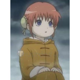 Gintama Kagura Childhood Kids Yellow Raincoat Cosplay Costume