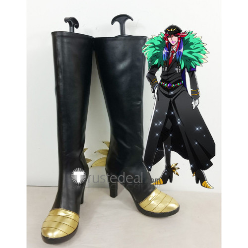 Nanbaka Kiji Mitsuba Black Cosplay Boots Shoes