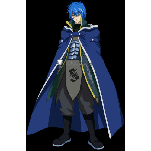 Fairy Tail Crime Sorciere Jellal Fernandes Blue Cosplay Costume