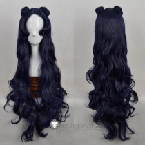Sailor Moon Luna Human Form Dark Blue Cosplay Wig
