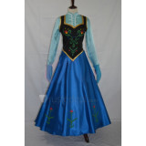 Frozen Disney Princess Anna Traveling Elegant Cosplay Costume