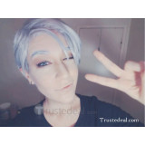 Yuri on Ice Viktor Nikiforov Gray Cosplay Wigs