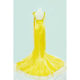 Sailor Moon Aino Minako Sailor Venus Princess Yellow Formal Dress Cosplay Costume