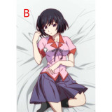 Monogatari Tsubasa Hanekawa Pink School Uniform Cosplay Costume