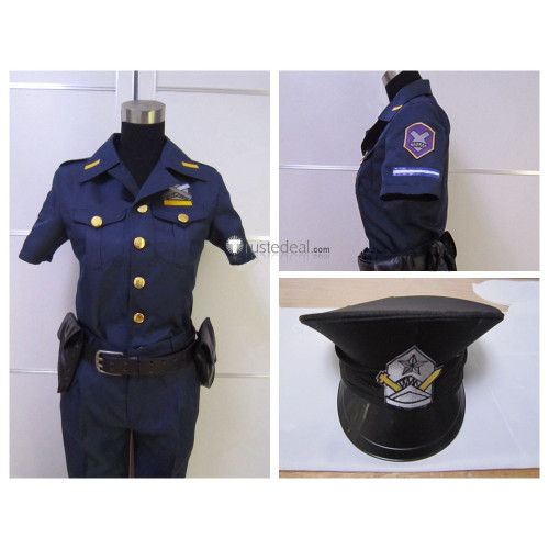 Free Eternal Summer ED Rin Matsuoka Police Blue Cosplay Costume