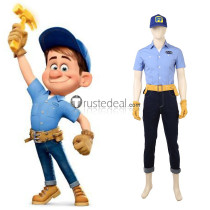 Wreck-It Ralph 2 Ralph Breaks the Internet Fix-It Felix Jr. Cosplay Costume