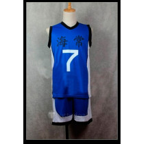Kurokos Basketball Kaijo Kise Ryota Blue Uniform Cosplay Costume