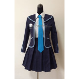 YuGiOh VRAINS Skye Zaizen Den City High School Uniform Dark Blue Cosplay Costume