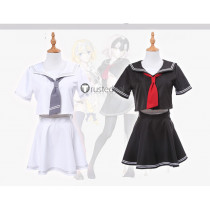Fate Grand Order Ruler Jeanne d'Arc Cosplay Costume Sailor Uniform White Black