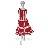 Cotton Red Sleeveless Lolita Dress(CX002)