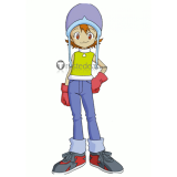 Digimon Adventure Sora Takenouchi Yellow Blue Cosplay Costume