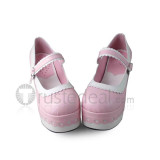 Pretty White Unicolor Lolita Shoes