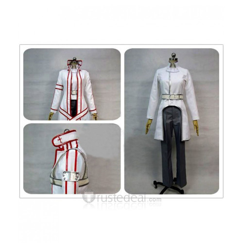 Sword Art Online Kirito KoB White Red Cosplay Costume