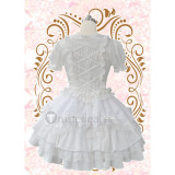 Date A Live Kurumi Tokisaki White Lolita Dress Cosplay Costume