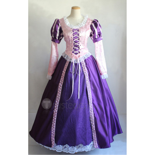 Tangled Rapunzel Disney Princess Elegant Cosplay Costumes