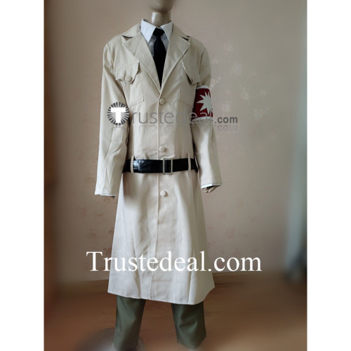 Attack on Titan Shingeki no Kyojin Final Season 4 Reiner Braun Zeke Yeager Marley Military Uniform Cosplay Costume