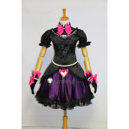 Overwatch D.Va Hana Song Black Cat Gothic Lolita Cosplay Costume3