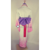Gugure! Kokkuri-san Kokkuri Female Genderbend Pink White Kimono Yukata Cosplay Costume