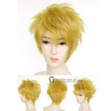 Yowamushi Pedal Fukutomi Juichi golden Cosplay Wig