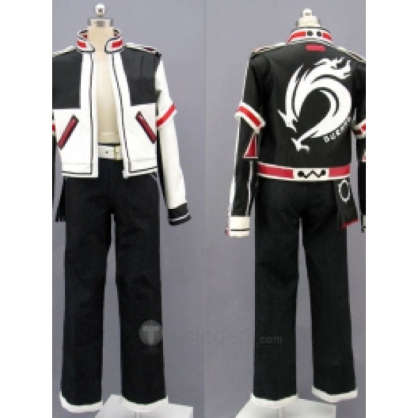 The King of Fighters Kyo Kusanagi Leather Fur Cosplay Costume