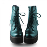 Black Square Heels Lolita Boots