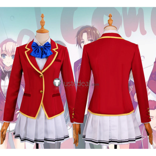 Classroom of The Elite Suzune Horikita Girls Red White School Uniform Cosplay Costume
