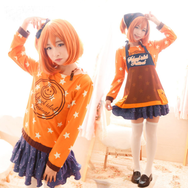 Love Live Kousaka Honoka Daily Cooking Sweater Cosplay Costume