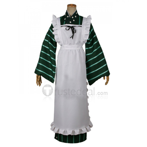 Is the Order a Rabbit Chiya Ujimatsu GochiUsa Green Kimono Cosplay Uniform