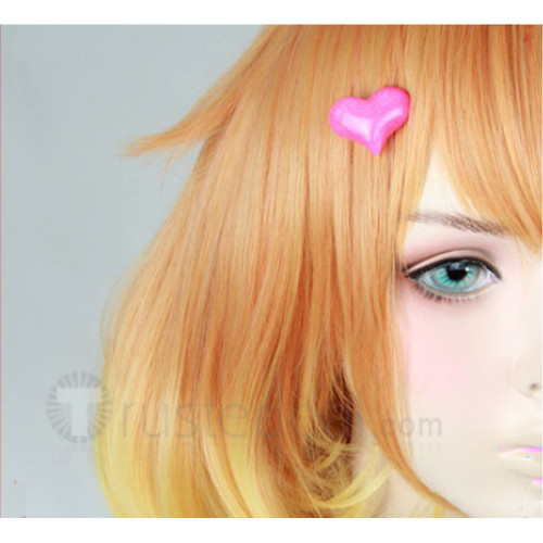 Macross Delta Freyja Wion Gold Orange Cosplay Wig