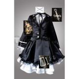 Vocaloid Miku Secret Police Black Lolita Cosplay Costume
