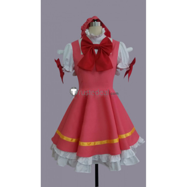 Cardcaptor Sakura Red White Battle Uniform Cosplay Costume