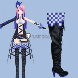 Project Diva X Luka Black Cosplay Shoes Boots