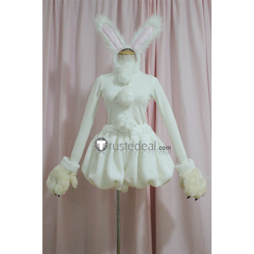 Cardcaptor Sakura Kinomoto Sakura White Bunny Cosplay Costume