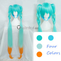 Vocaloid Trick or Miku Halloween Long Blue Cosplay Wig
