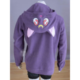 Sailor Moon Luna White Purple Hoodie Cosplay Costume