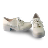 Sweet White Lolita Heels Shoes