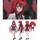 High School DxD Rias Gremory Red Cosplay Wig