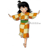 Inuyasha Rin Kimono Cosplay Costume