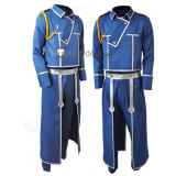 Fullmetal Alchemist Maes Hughes Blue Uniform Cosplay Costume