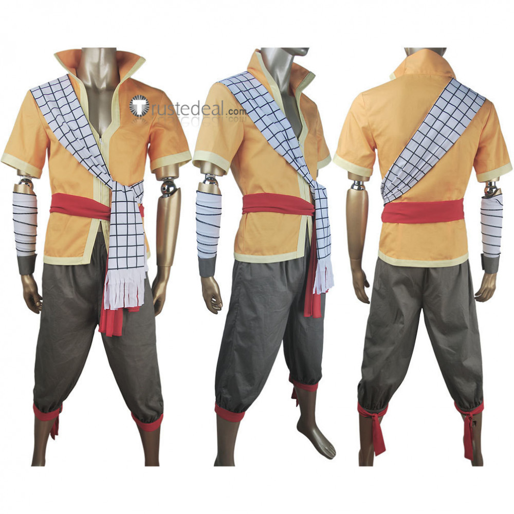 Custom Natsu Cosplay Costume from Fairy Tail: Dragon Cry - CosplayFU.co.uk