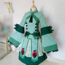 Pokemon Bronzong Girl Gijinka Green Suit Cosplay Costume